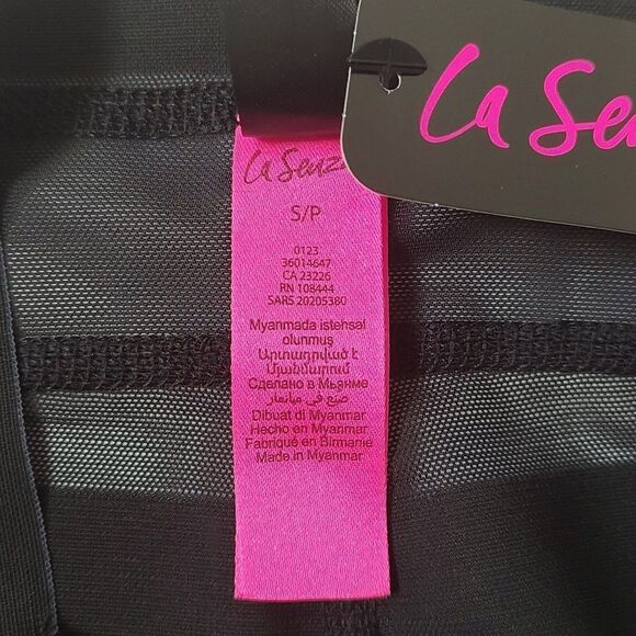 New With Tags La Senza Size Small High Waist Shaping Black‎ G-String - Picture 10 of 11